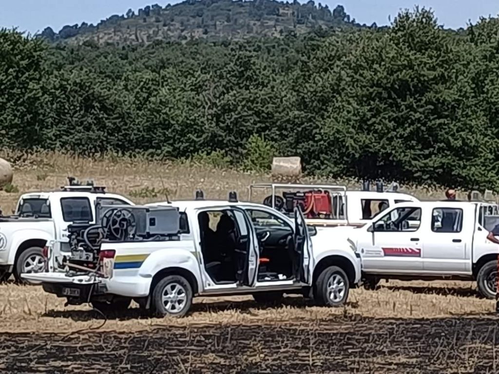 Vasto incendio a Castel San Giuliano. Sul posto i vvf e i volontari Avab
