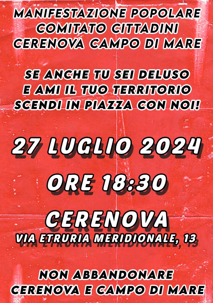 Degrado, scellerato taglio degli alberi e ciclabile: Cerenova scende in strada per protestar