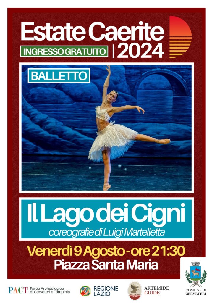 “Il Lago dei Cigni”: a Cerveteri l’icona dei balletti classici con la stella della danza Luigi Martelletta