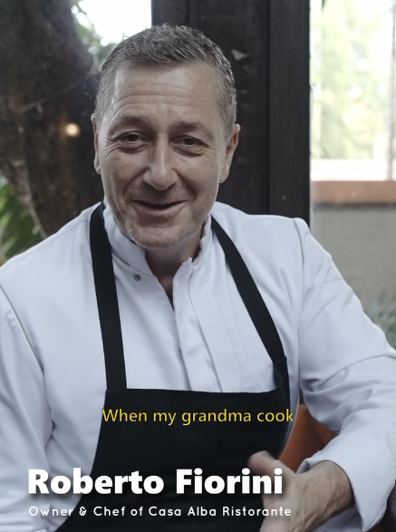 Roberto Fiorini, chef di Cerveteri, ha cucinato per Papa Francesco