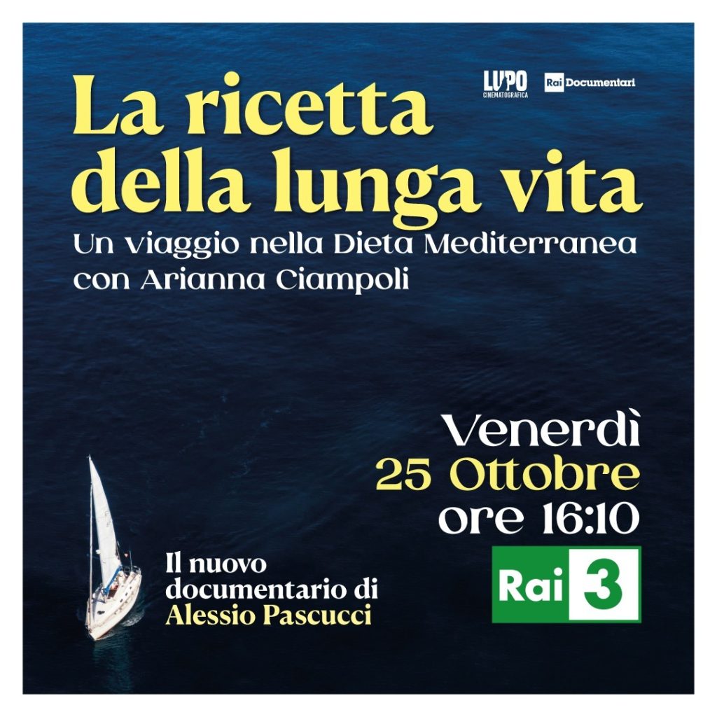 “La ricetta della lunga vita”, su Rai Tre un viaggio nel Cilento dedicato alla dieta mediterranea. Regia di Alessio Pascucci
