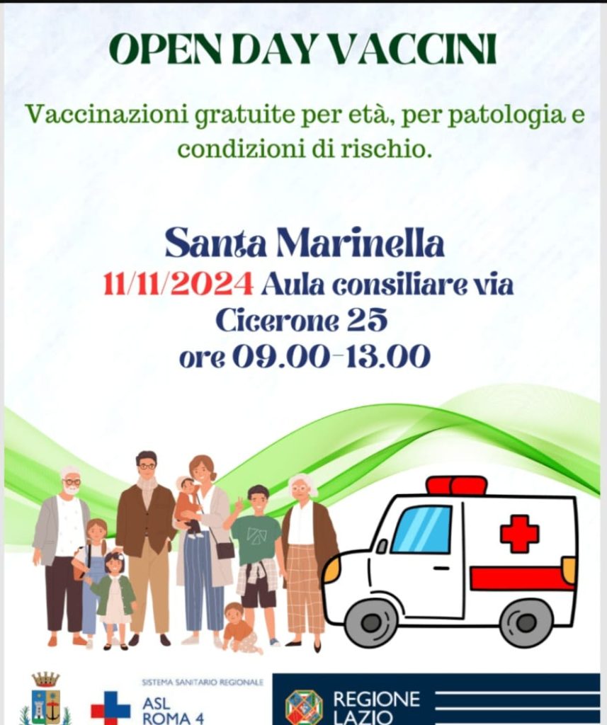 Santa Marinella, lunedì giornata dedicata alla vaccinazione