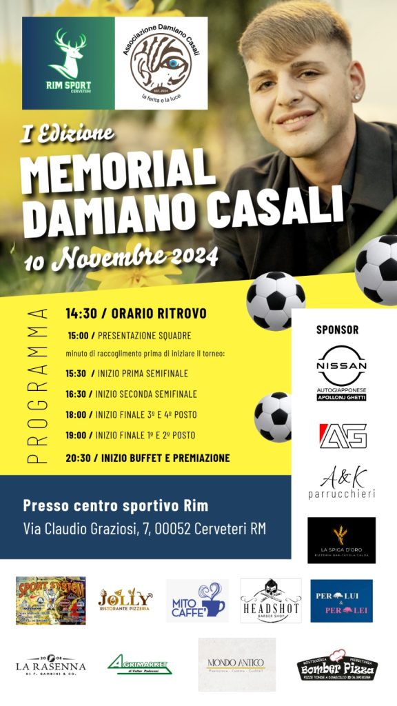 Cerveteri: un torneo in memoria di Damiano Casali