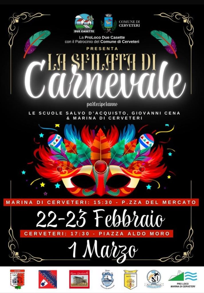 Sfila di Carnevale a Cerveteri e a Cerenova