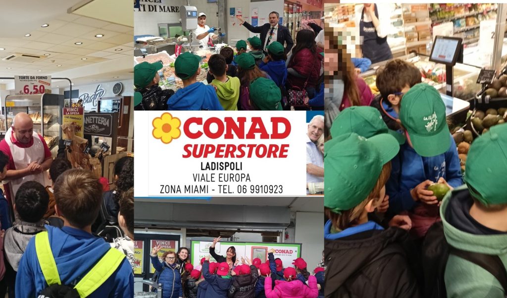 La Conad Superstore di Ladispoli accoglie il progetto il Mondo a Tavola di Scuolambiente