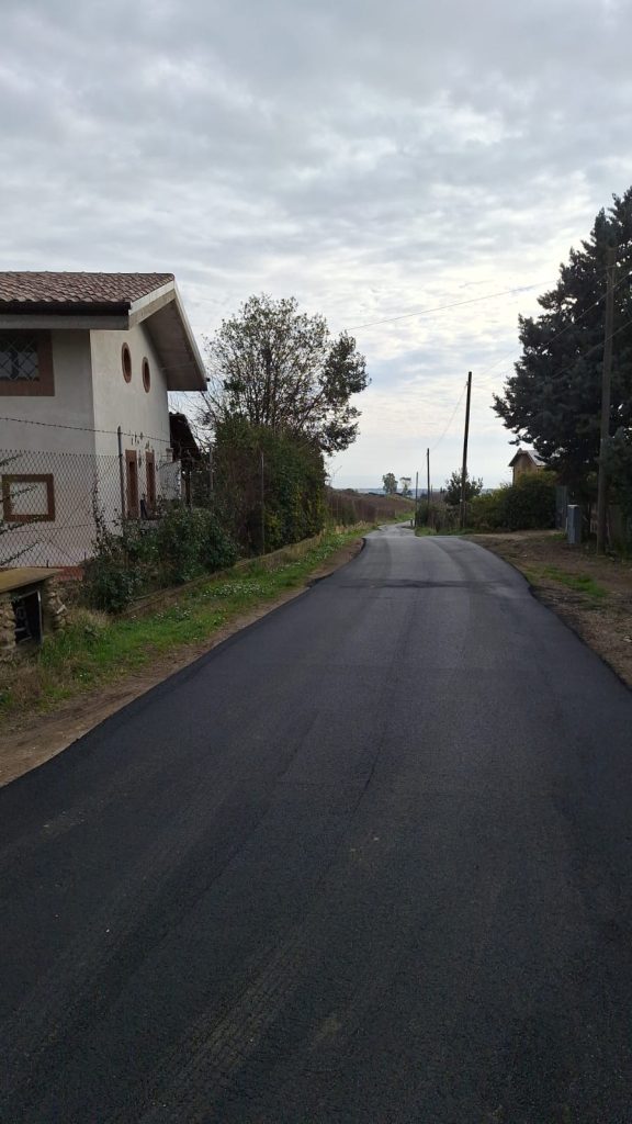 Cerveteri, nuovo manto stradale anche in via Monte Li Pozzi