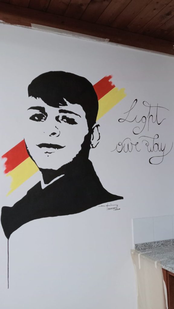 Cerveteri, il murales dedicato a Damiano Casali