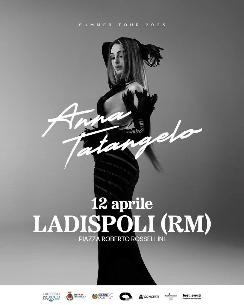 Ladispoli: sabato 12 aprile concerto di Anna Tatangelo in Piazza Rossellini