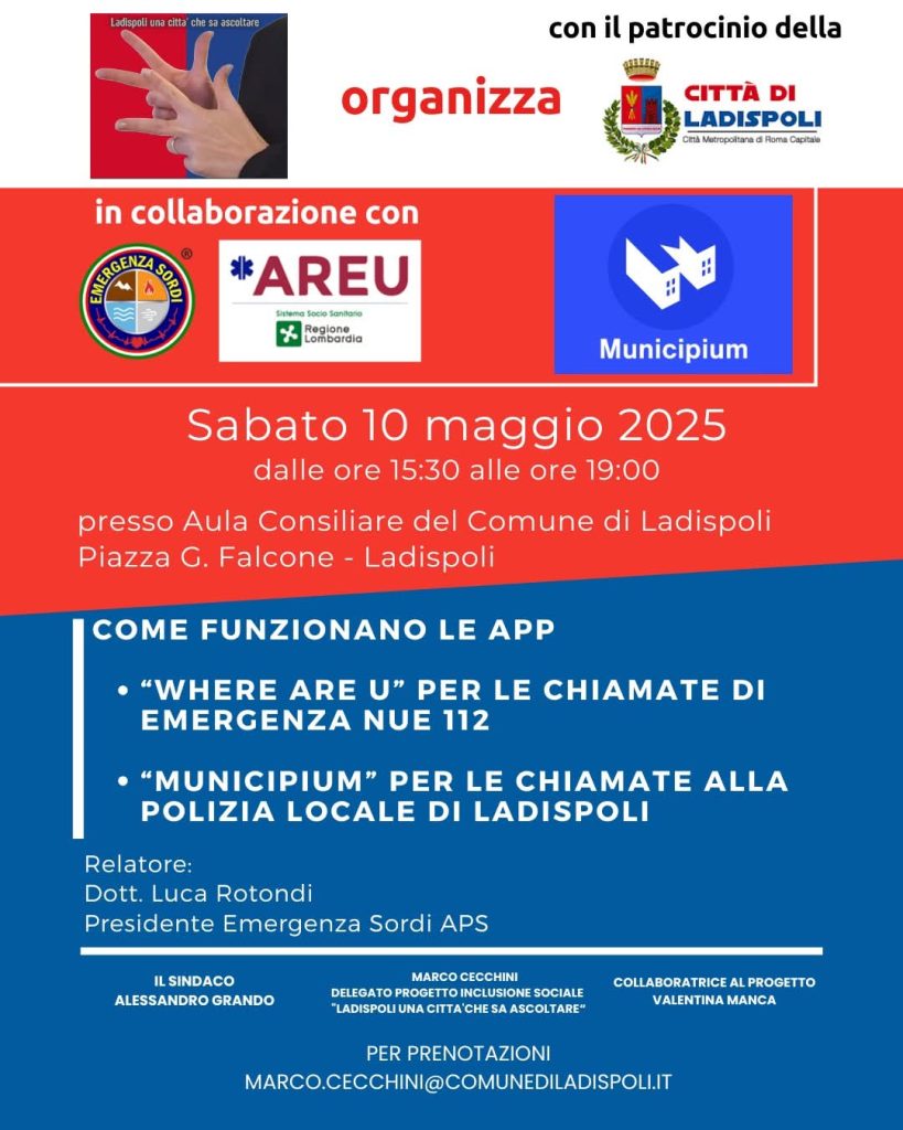 Ladispoli: due progetti chiave per l’inclusione delle persone sorde