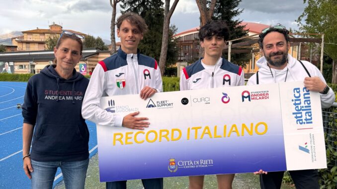 L’atleta ceretano, Francesco De Santis, ha polverizzato il record italiano Under 20 sui 500 metri