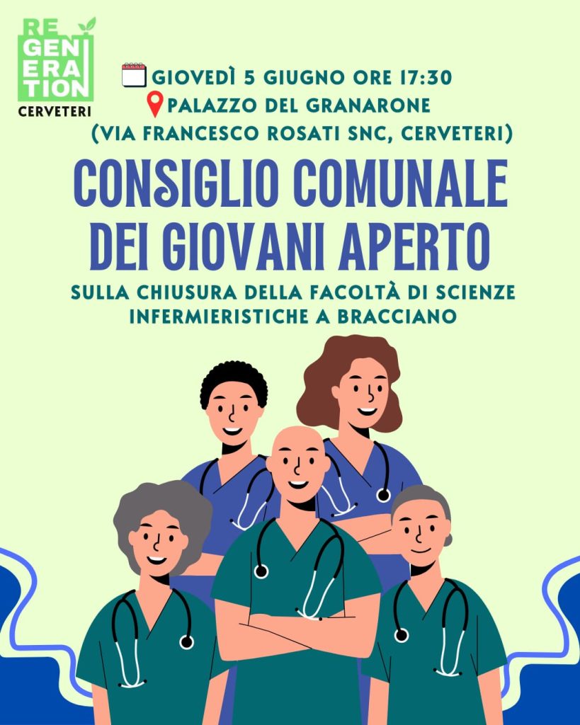 Cerveteri, Regeneration: "No a spostamento corso laurea scienze infermieristiche di Bracciano, troppi disagi"