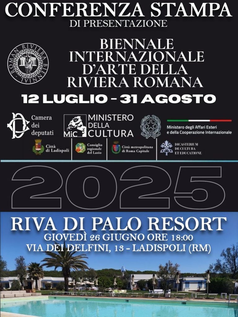 Seconda Biennale Internazionale d’Arte della Riviera Romana a Ladispoli, giovedì la conferenza stampa di presentazione