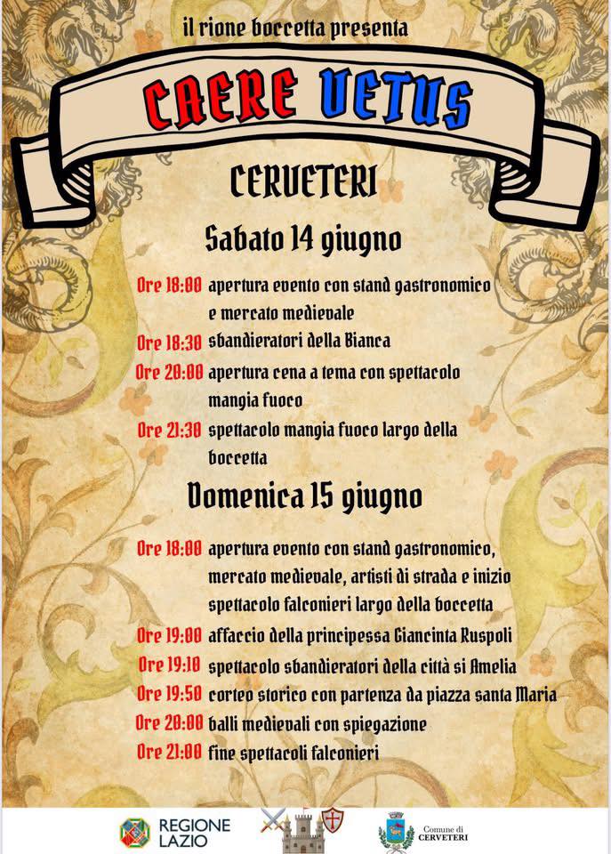 Caere Vetus, a Cerveteri tutto pronto per la feste Medievale