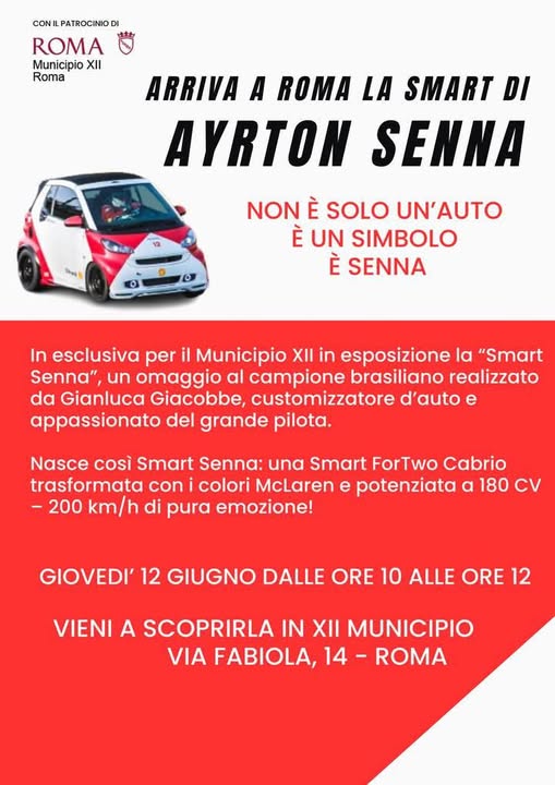Cerveteri, la "Smart Senna" di Gianluca Giacobbe in esposizione al XII Municipio di Roma