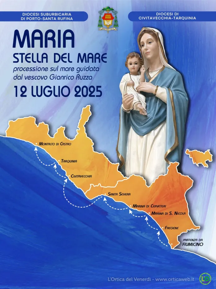 Sabato 12 luglio verrà portata in processione su una barca, lungo le nostre coste, l’immagine di Maria Vergine
