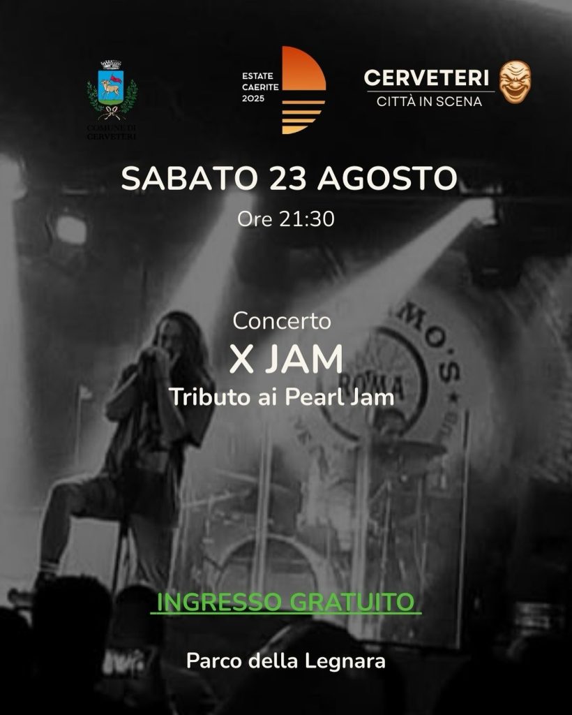 Cerveteri, sabato sera un grande tributo ai Pearl Jam