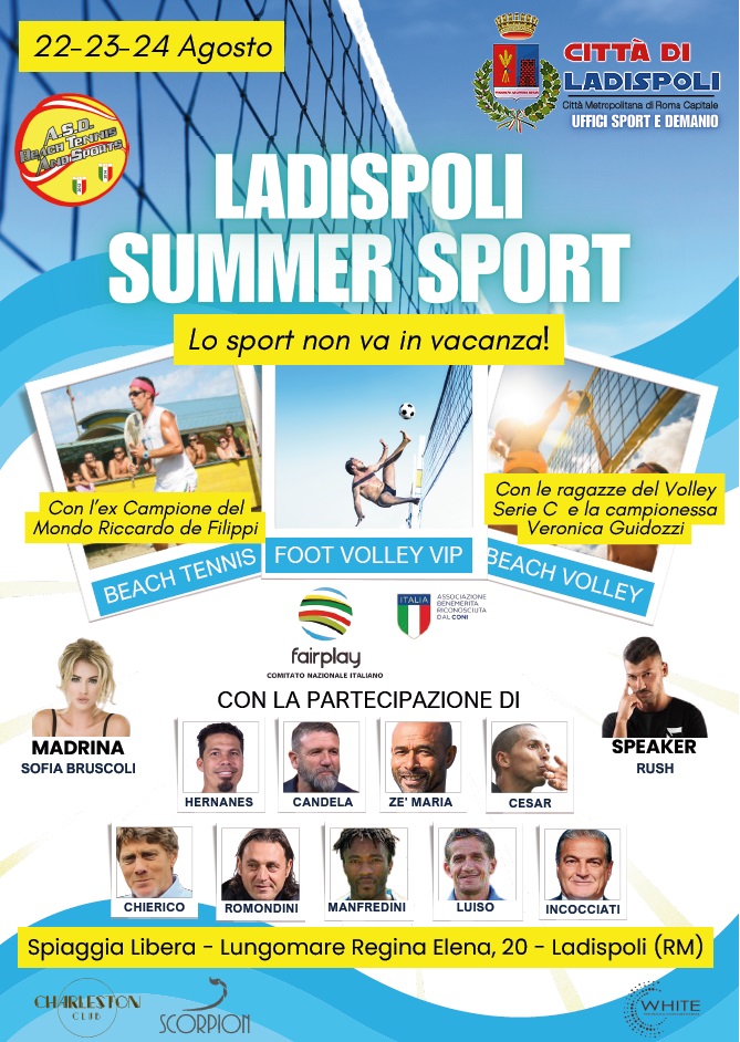 Ladispoli Summer Sport, "lo sport non va in vacanza!"