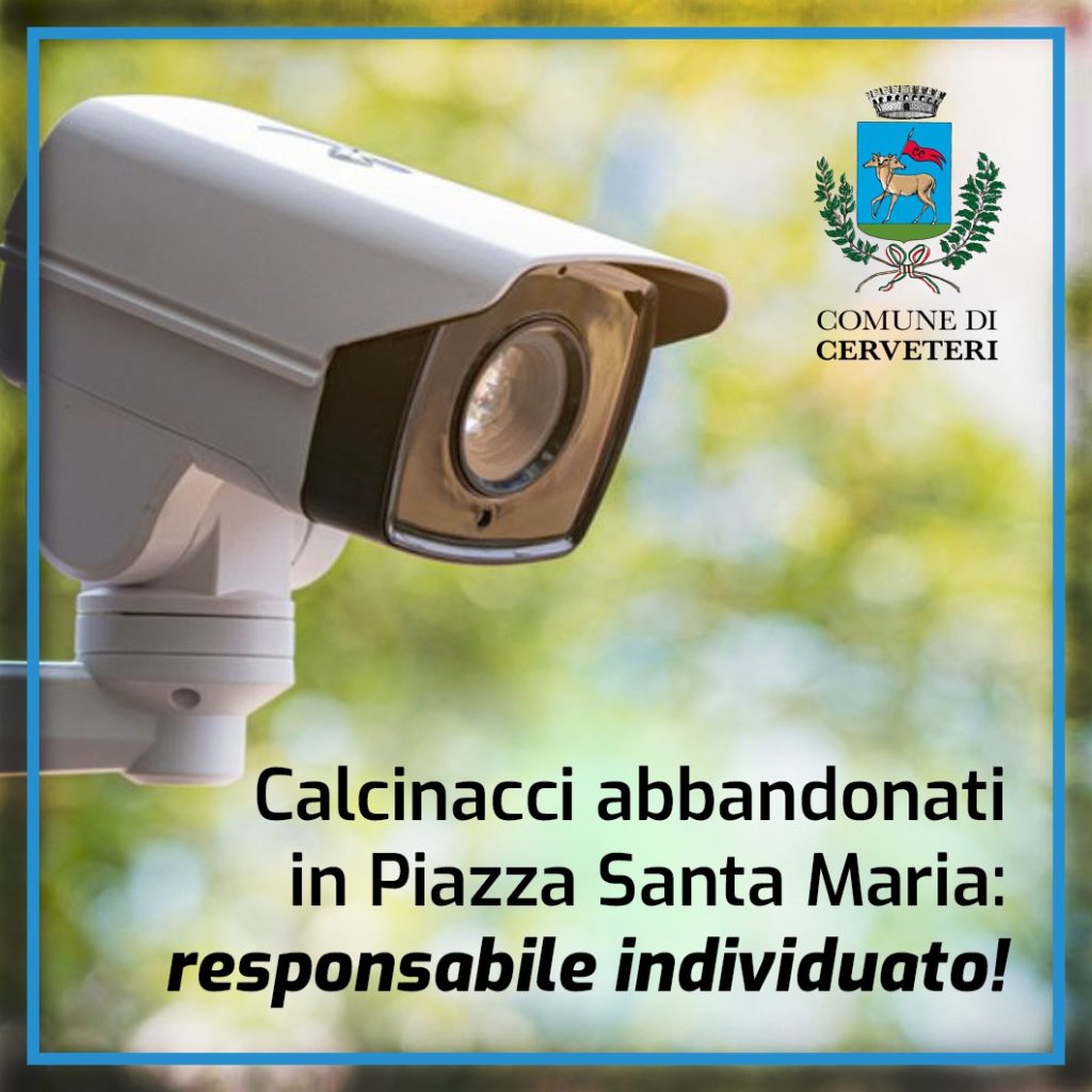 Cerveteri, calcinacci abbandonati in Piazza Santa: responsabile individuato 