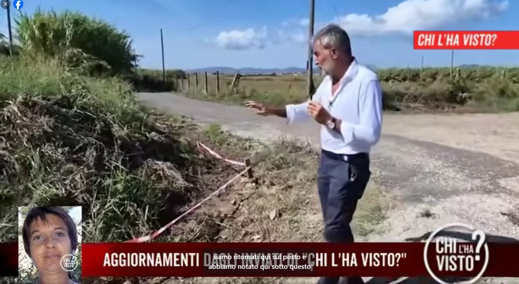 Ladispoli, inviato di “Chi l’ha visto?” ha visitato il punto dove una lettera anonima ha indicato dove trovare il corpo di Elena Vergari