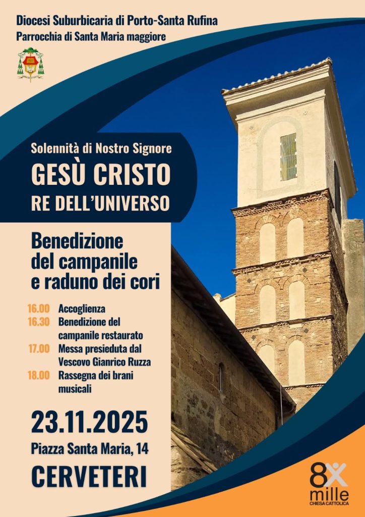 Cerveteri, domani la Benedizione del campanile restaurato di Santa Maria Maggiore 