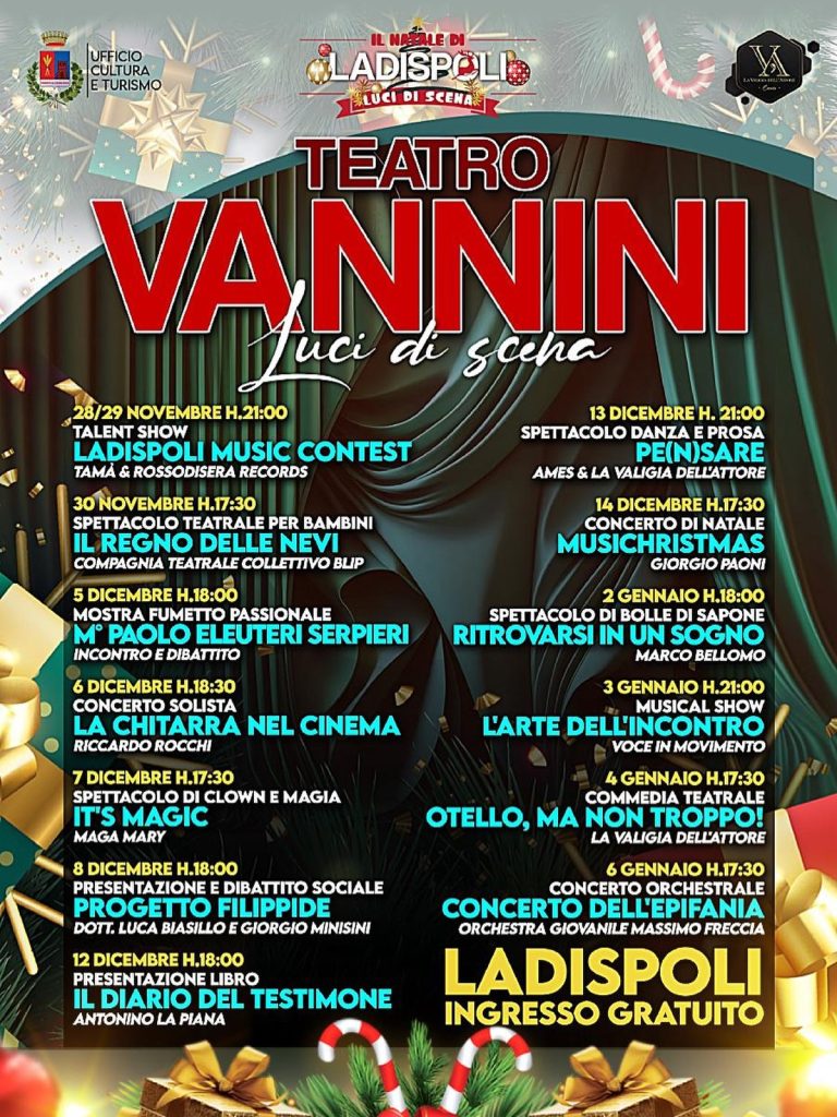 Ladispoli accende il Natale con “Luci di Scena”