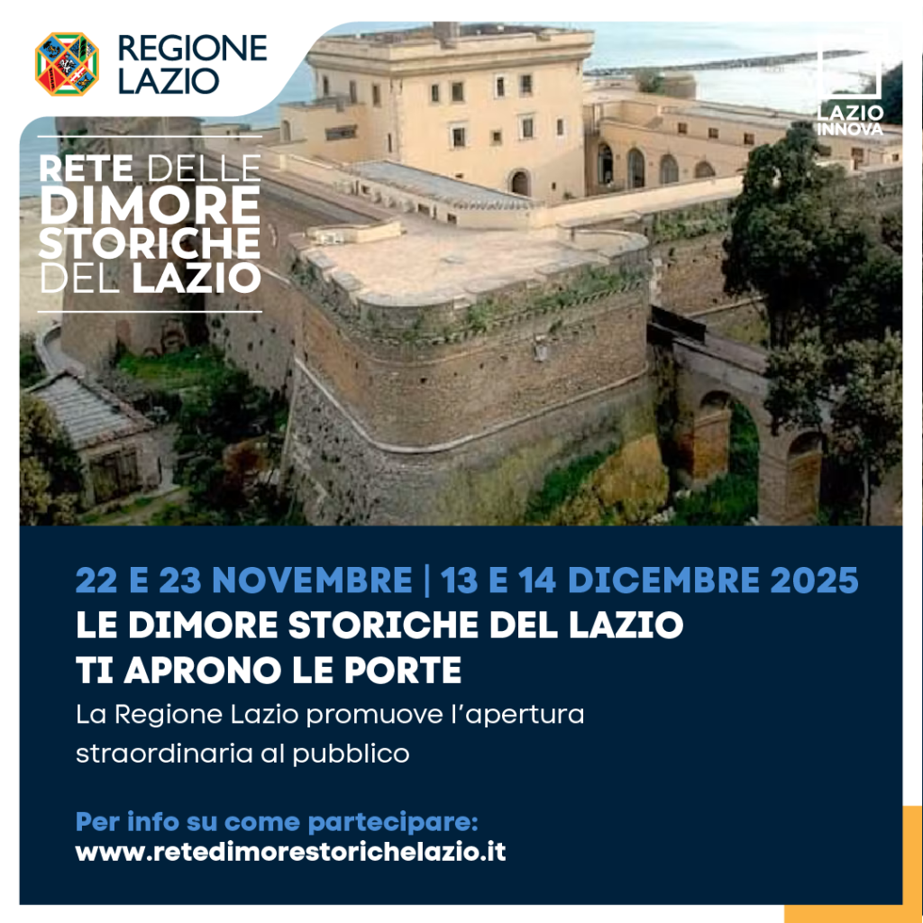 La Regione Lazio riapre le sue dimore storiche: quattro giornate gratuite tra castelli, ville, palazzi e giardini