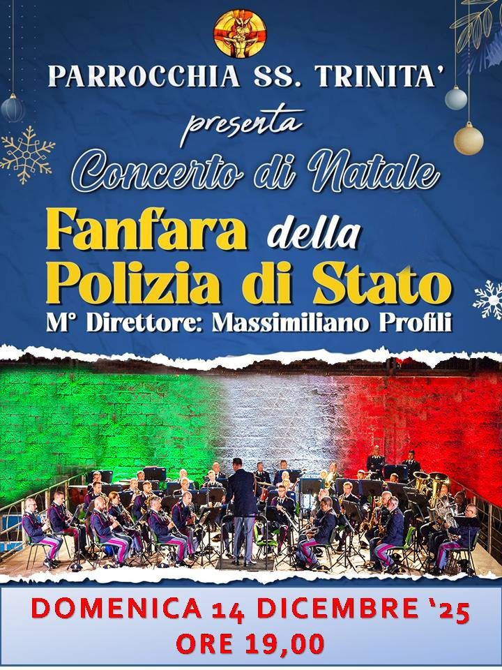 Cerveteri, a Natale il concerto della Fanfara della Polizia di Stato