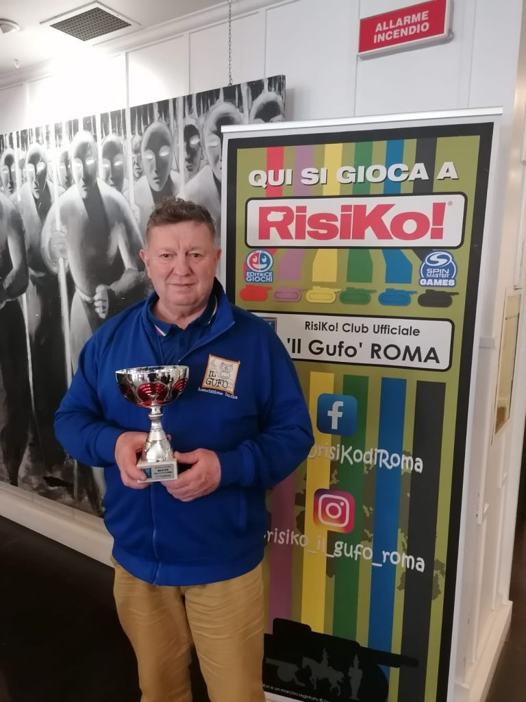 Risiko, il cerveterano Rodolfo Donnini vince il Master di Roma e si qualifica per il campionato nazionale