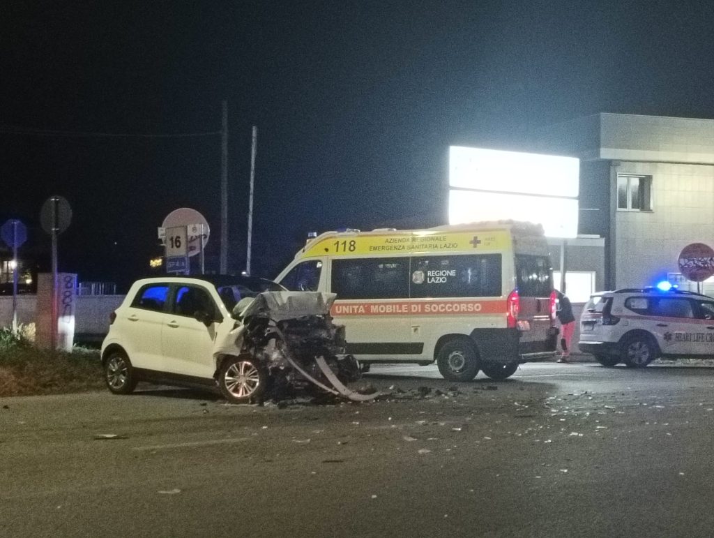 Cerveteri, un brutto incidente davanti l’incrocio tra Via della Lega e Via degli Angeli Ceretani