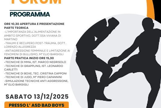 Ladispoli, sabato 13 dicembre l’evento Martial Arts Forum