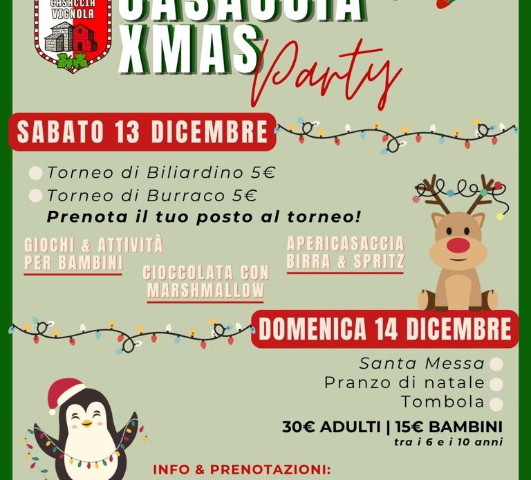 "Casaccia Xmas Party" e il "Regno di Babbo Natale del Rione San Pietro": due grandi feste nel weekend di Cerveteri
