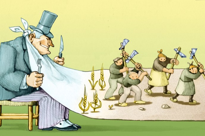 in 15 anni il 91% della ricchezza prodotta è finita ai più facoltosi, alla classe media le briciole