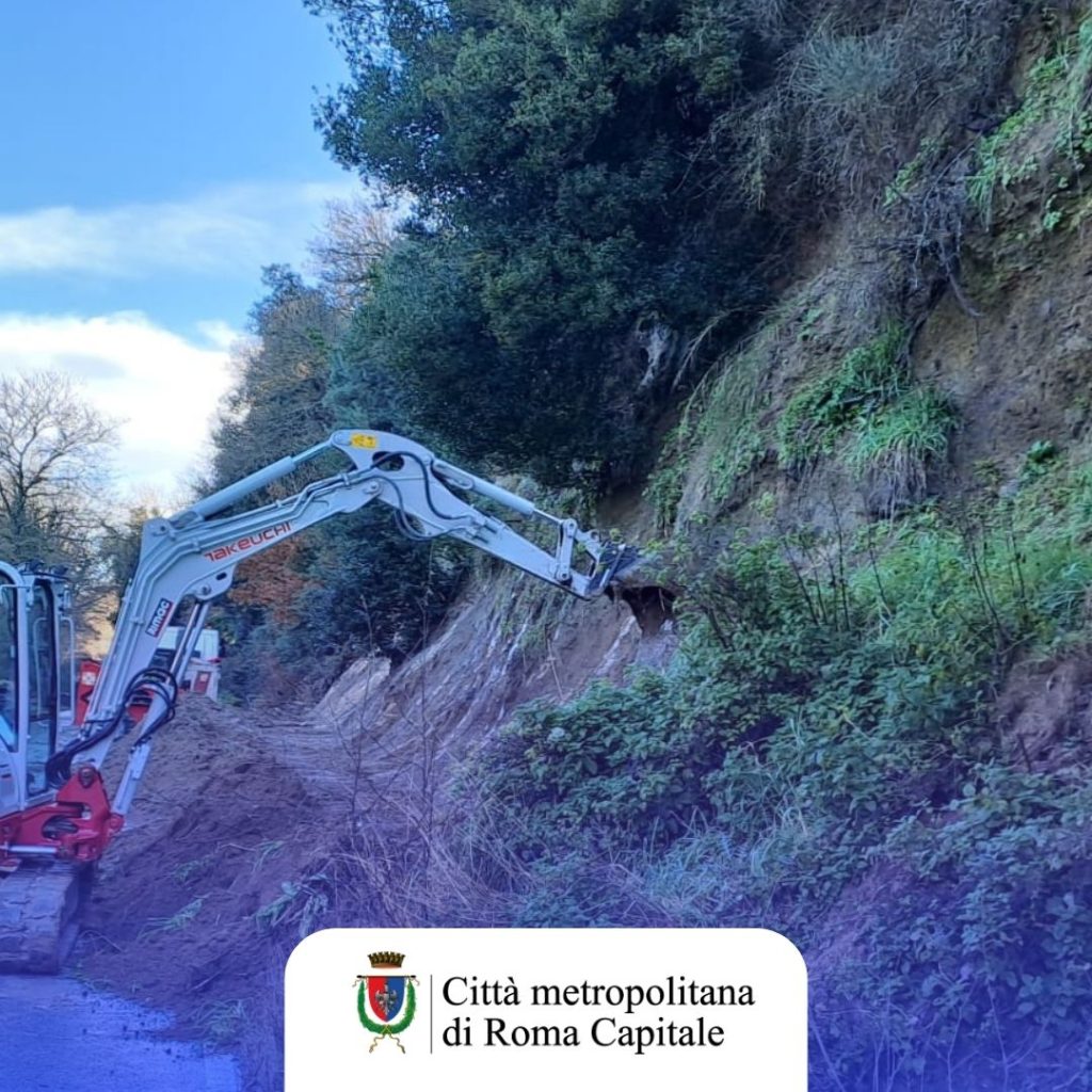 Maltempo: 55 interventi da gennaio sulle strade. In corso lavori a Nazzano e Anguillara dopo le frane