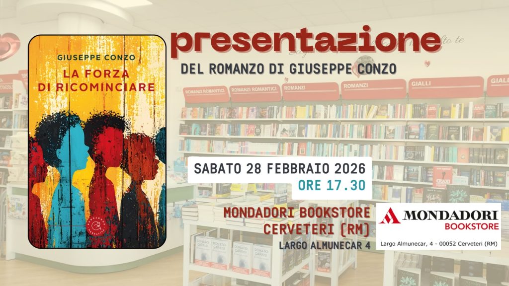 Cerveteri, Giuseppe Conzo presenta il romanzo "La forza di ricominciare"