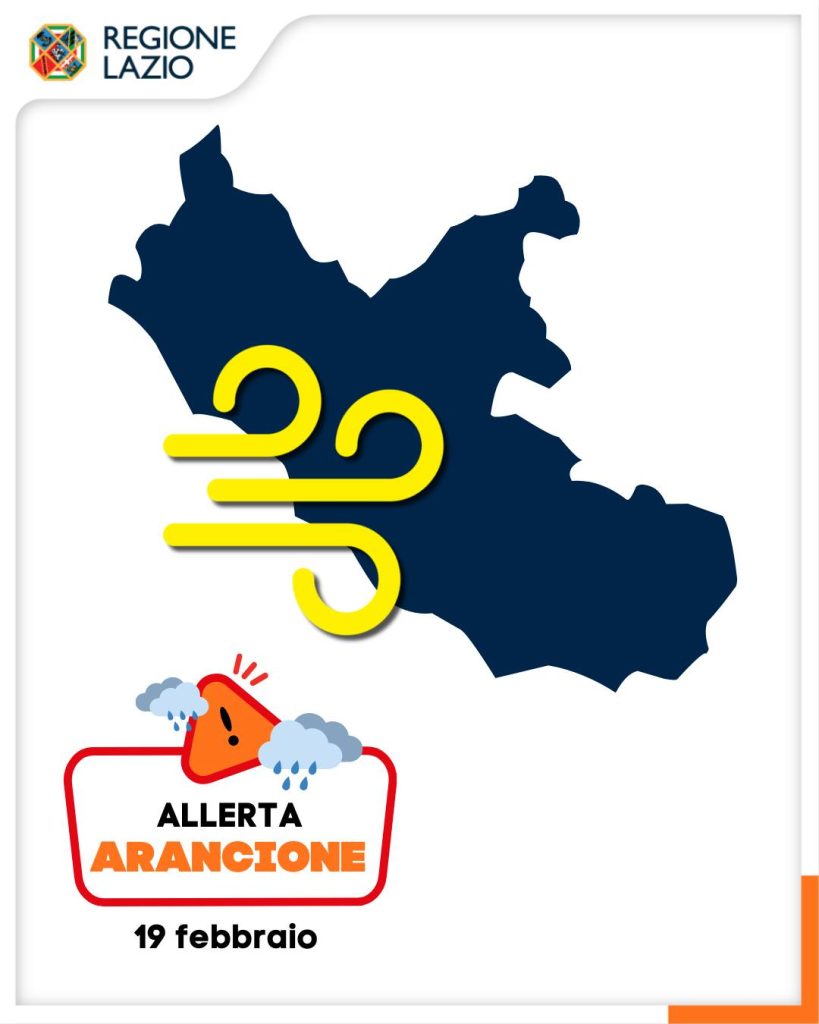 Allerta arancione nel Lazio: in arrivo venti di burrasca, mareggiate e piogge intense