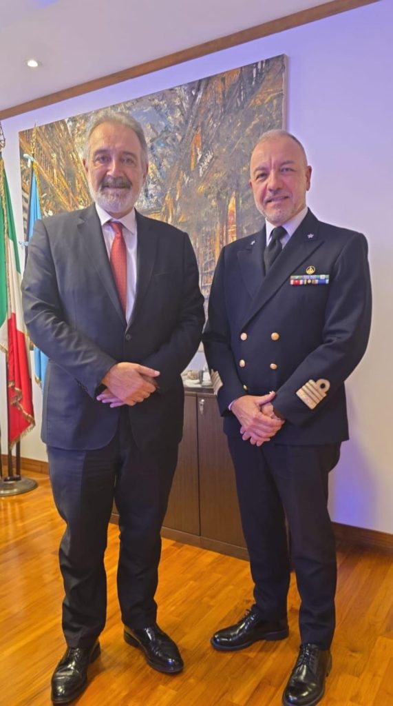 Civitavecchia, il capitano di Vascello Nicastro ha incontrato il Presidente Rocca