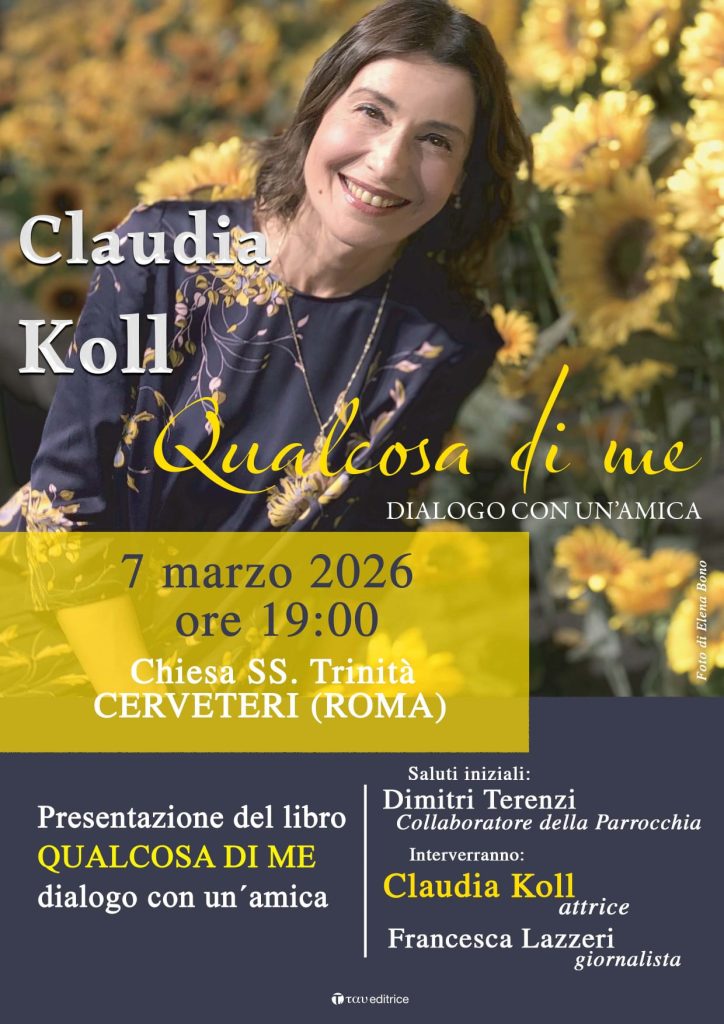 Claudia Koll a Cerveteri presenta “Qualcosa di me”