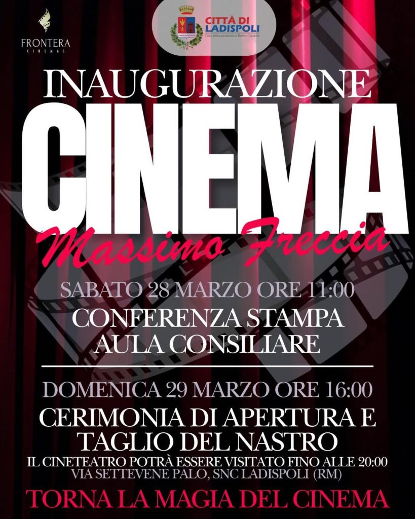 Ladispoli, apre il cineteatro "Massimo Freccia". Grando: "Notizia attesa da anni"