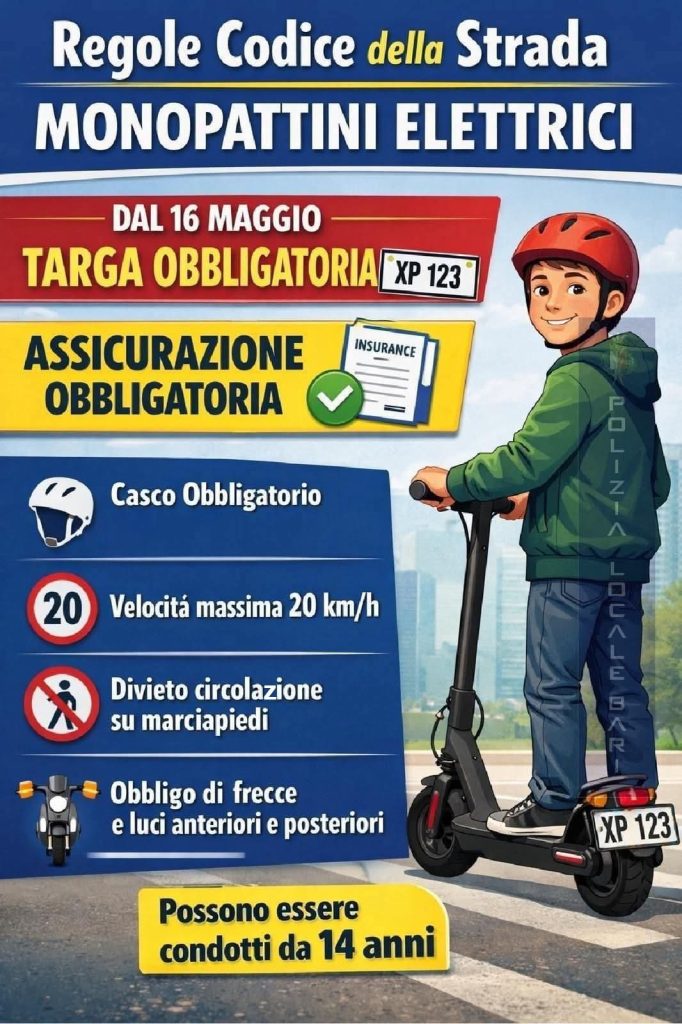 Monopattini elettrici, dal 16 maggio cambia tutto: le nove regole da conoscere