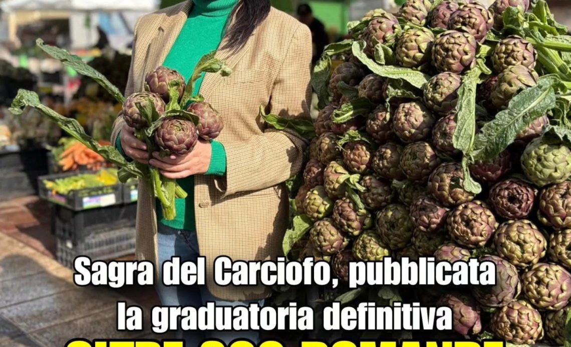 Sagra del Carciofo, pubblicata la graduatoria definitiva: oltre 300 le domande per partecipare