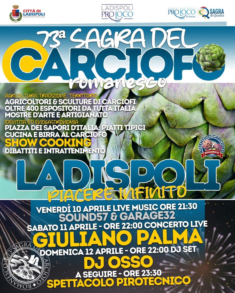 Ladispoli, Sagra del Carciofo 2026: il programma completo