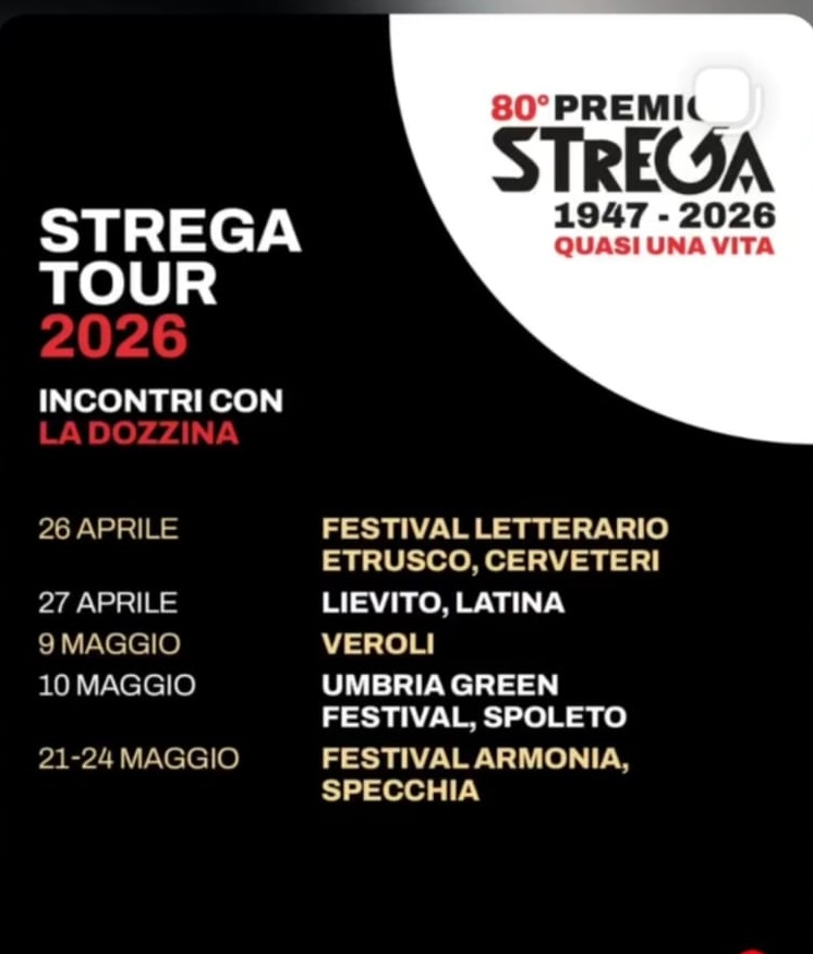 Premio Strega Tour 2026, si parte da Cerveteri. Il Festival Letterario Etrusco apre il viaggio della dozzina