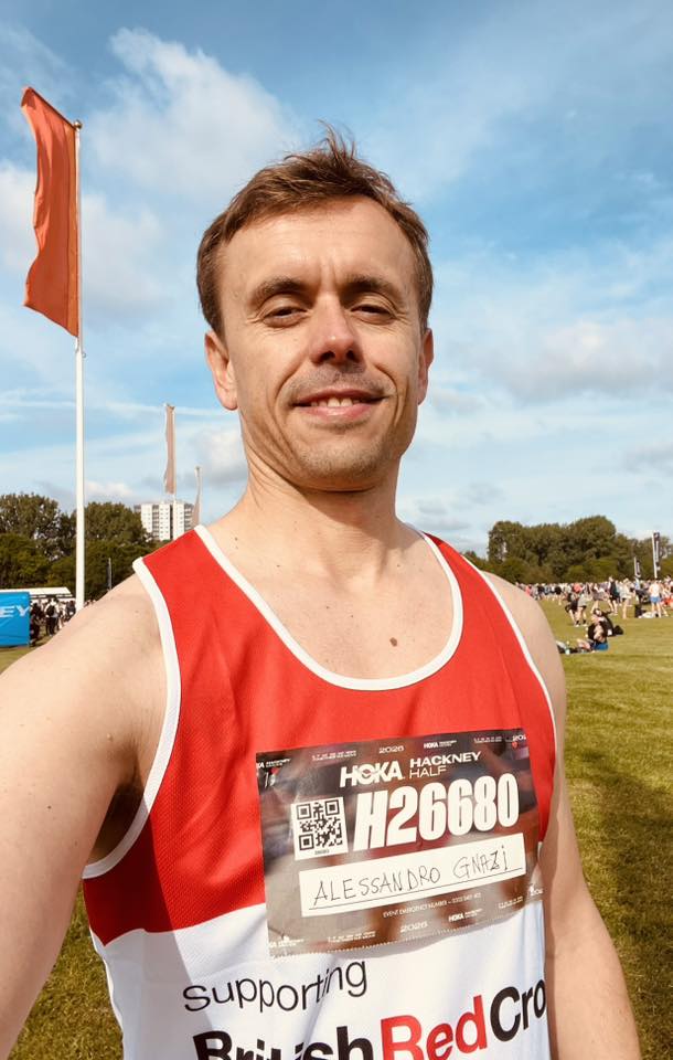 Cerveteri, l’Assessore Alessandro Gnazi corre la Mezza Maratona di Londra con la Croce Rossa UK