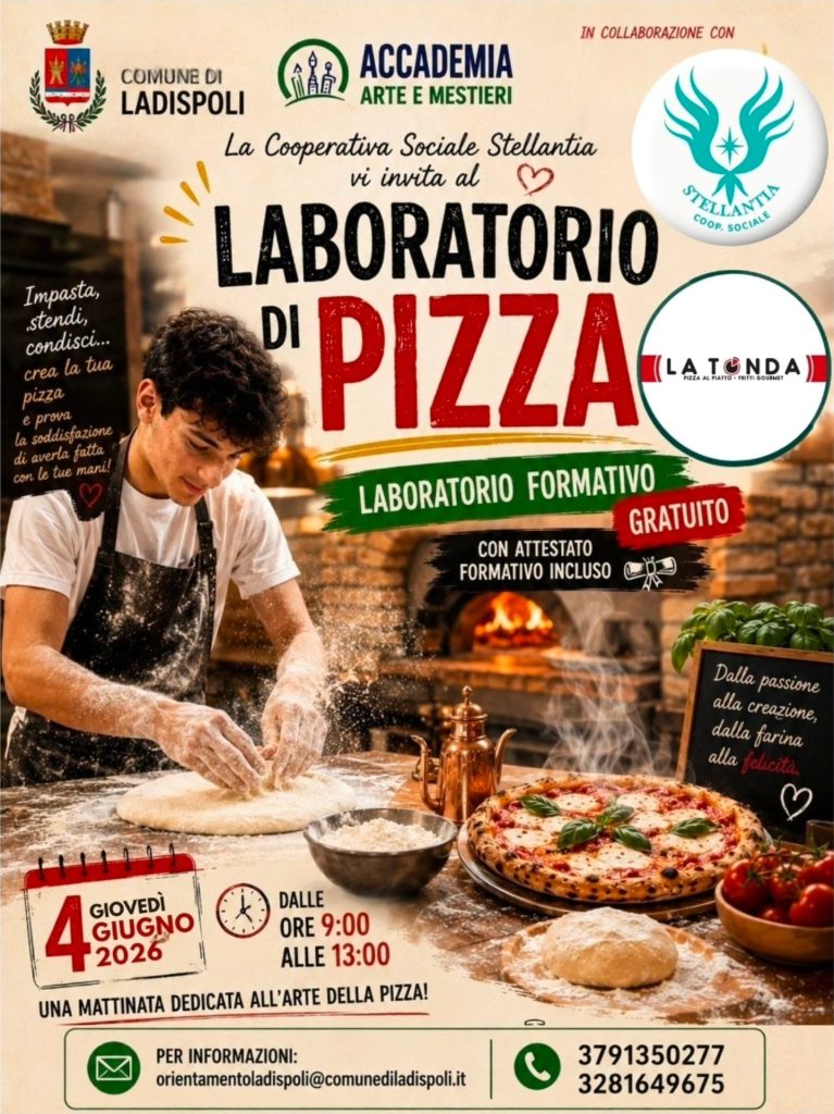 Ladispoli, al via i corsi gratuiti dell’Accademia delle Arti e dei Mestieri