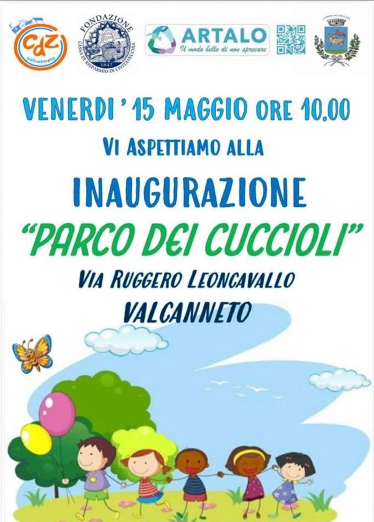 Valcanneto, venerdì l’inaugurazione del nuovo “Parco dei Cuccioli”
