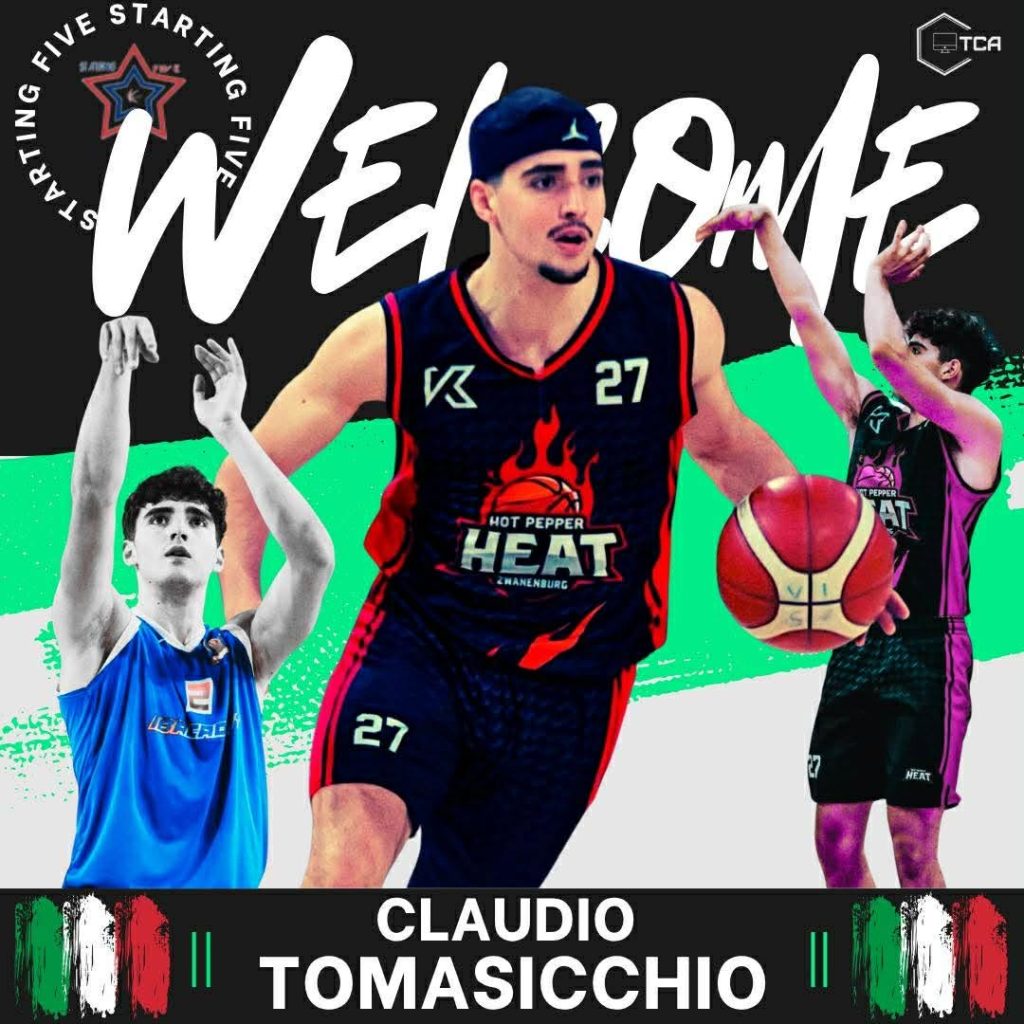 Da Cerveteri all’Olanda, Claudio Tomasicchio è campione Under 22 di basket con gli Hot Pepper Heat
