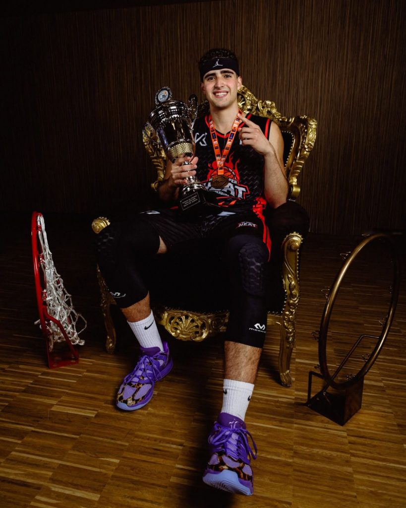 Da Cerveteri all’Olanda, Claudio Tomasicchio è campione Under 22 di basket con gli Hot Pepper Heat