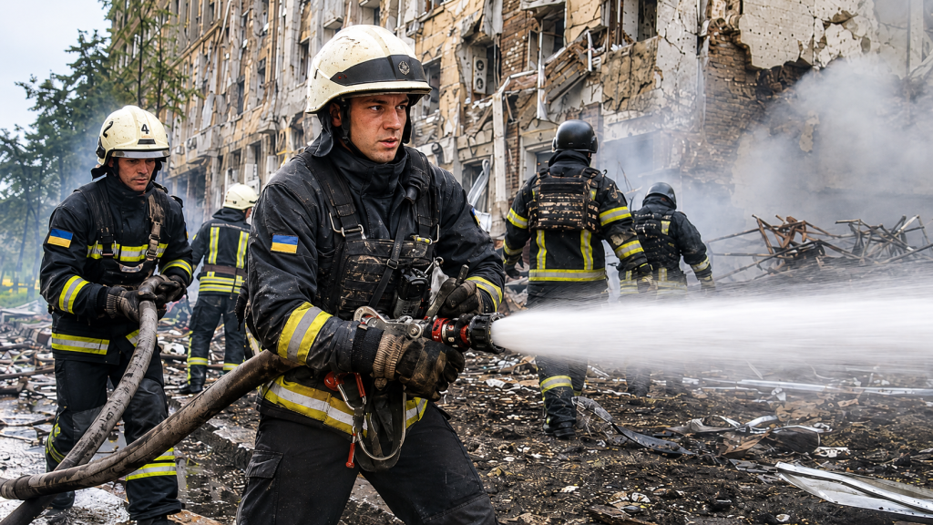 Pace e solidarietà ieri all’Auditorium. Un concerto dei Vigili del Fuoco per i soccorritori in Ucraina