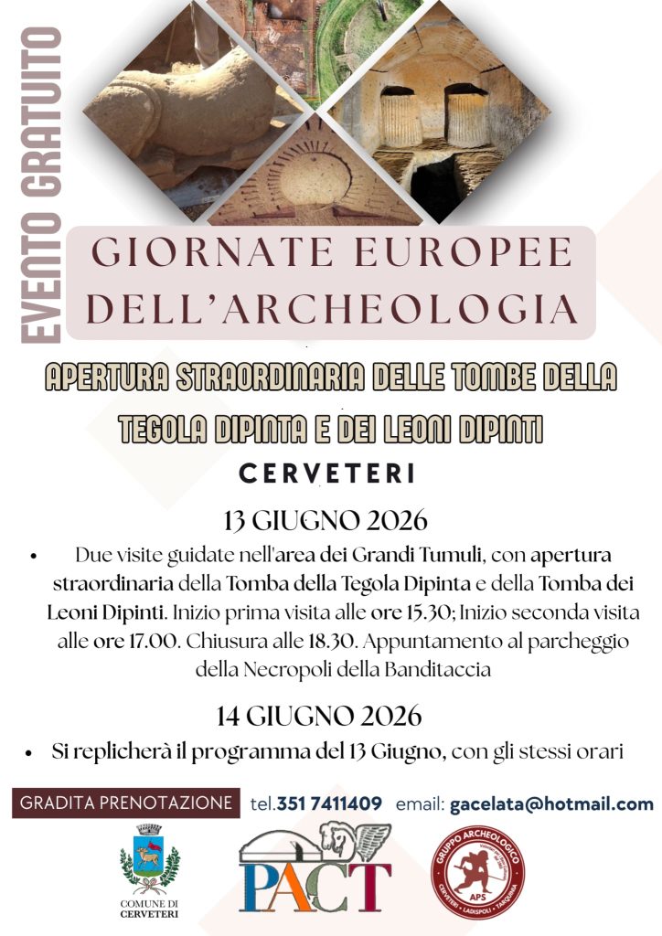 Cerveteri e Ladispoli celebrano le Giornate Europee dell’Archeologia con visite gratuite e aperture straordinarie