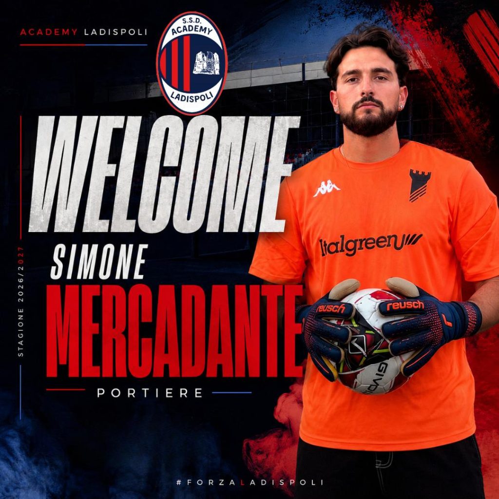 Academy Ladispoli, Simone Mercadante torna in rossoblù